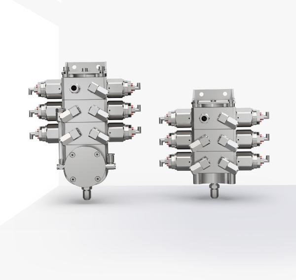 CV 300 Stainless Steel Low-pressure Color Change Valve For Robotic Painting System Equipment