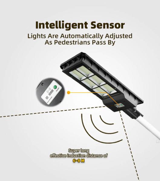 90W BST-AIO-90-L01 Solar Street Light with and Performance 32700 LiFePO4 3.2V/15000mAH
