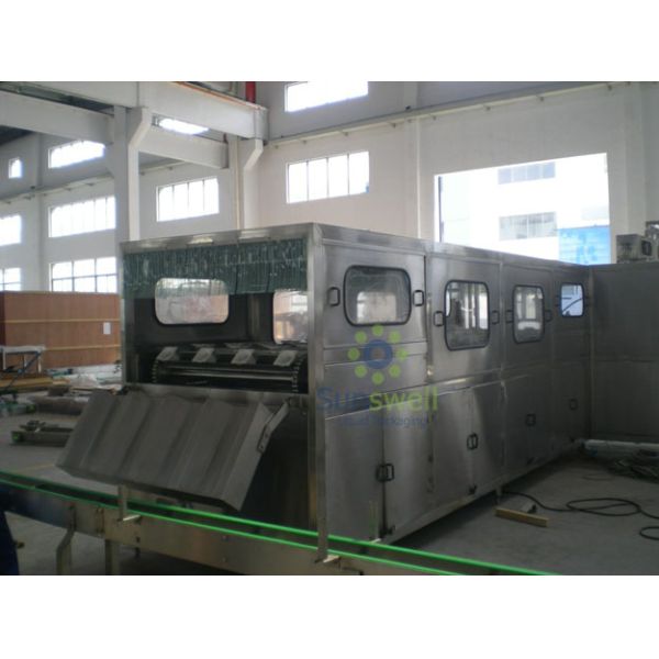 Acier inoxydable machine de remplissage de l'eau de 5 gallons 2400BPH 300Barrel/Hour de la grande capacité