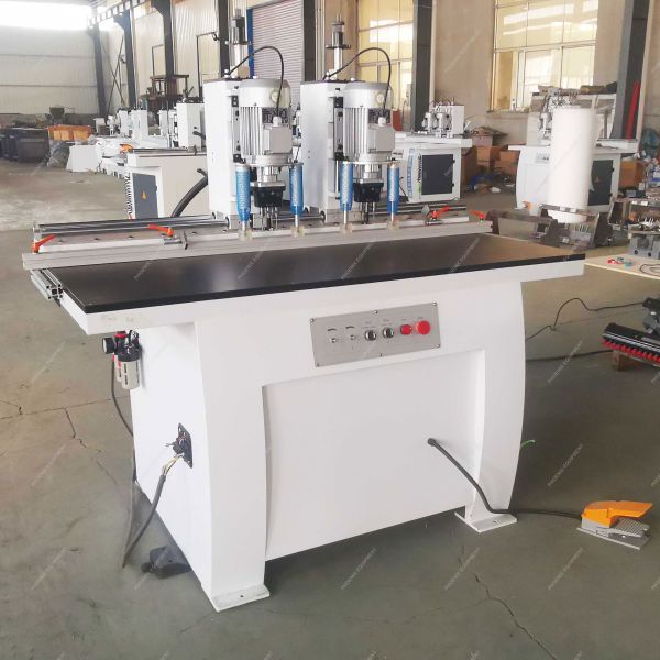 1700x850x1700mm MZ73032 Double Head Multi Wood Boring Machine with 3x2pcs Spindles