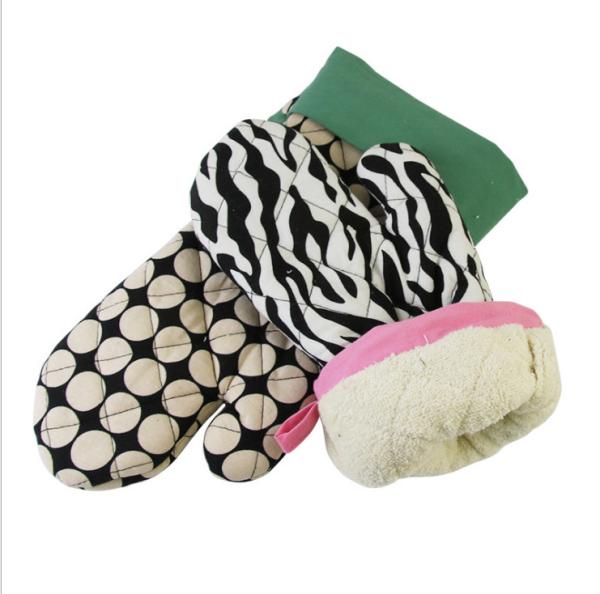 Customized Size Printed Oven Mitts Different Size Eco Friendly  For Kitchen