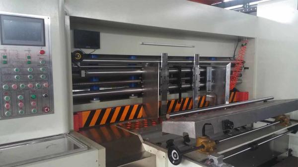 Auto Feeding  Cutting Carton Printing Machine / Flexo Printing Slotting Machine