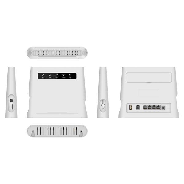 Комплексирование Wifi несущей поддержки RJ11 AC кота 6 VOLTE TR069 11 маршрутизатора CPE набора микросхем 4G ZTE 6 AX1800