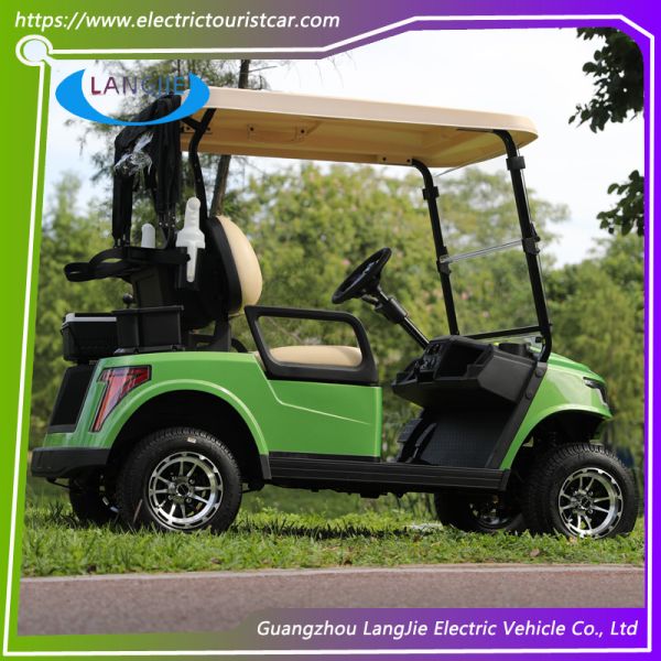 Мощные двухместные электрические тележки для гольфа Малоскоростные электромобили с двигателем переменного тока
