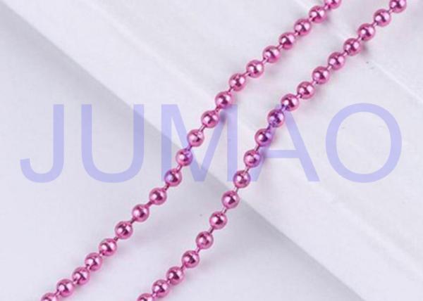 0.177 Inch Diameter Metal Ball Chain Beaded Curtains For Exterior Decoration