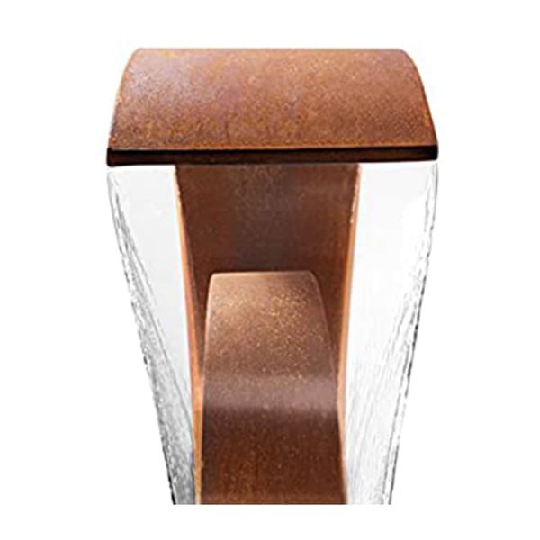Thick 2mm Artificial Water Fountain 20cm Water Feature Corten Steel
