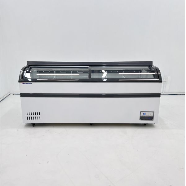 Commercial Display EU Island Chest Freezer Manual Temperature Control