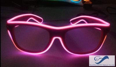 Shining Plastic El Wire Glasses Colorful Frames For Christmas Festival Party