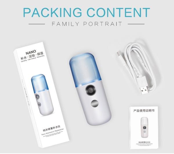 Recharable Shrink Pores Nano Facial Mister , Handy Nano Mist Spray 0.1KGS/ 0.15 KGS