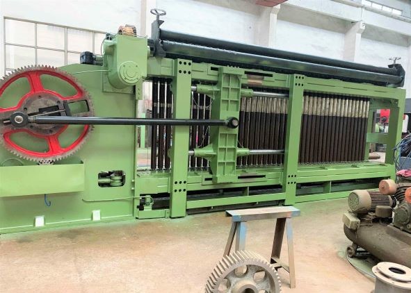 5300mm 25RPM PLC Control Rockfall Hexagonal Wire Mesh Machine