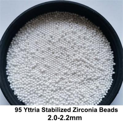 meios de moedura da zircônia de 2mm 95 meios de moedura cerâmicos para o material da bateria de lítio