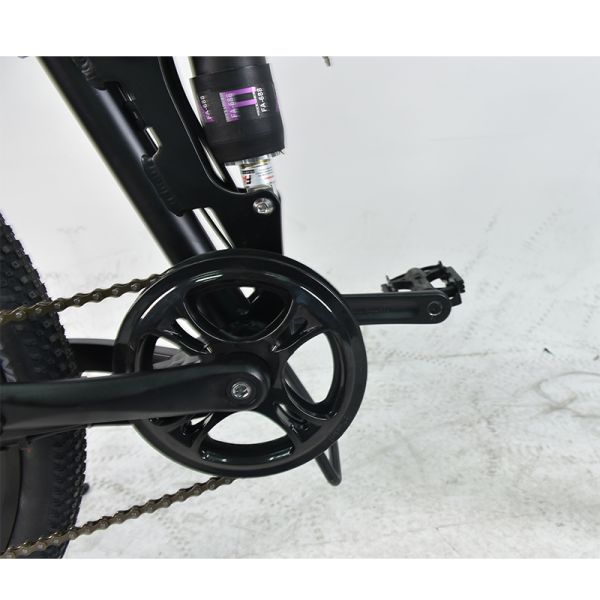 0.25KW Full Suspension Folding Electric Bike , Electric Mountain Bike For Adults