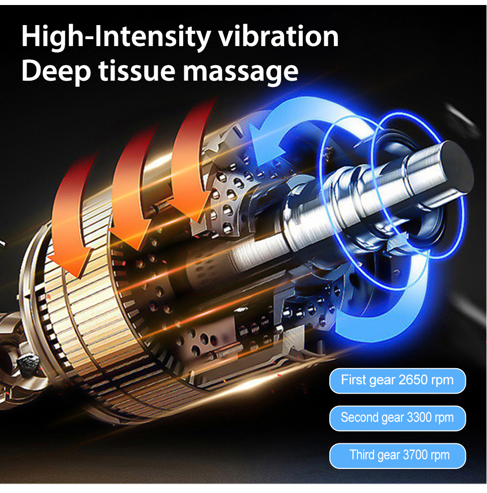 Oem Vibration Self Heating Deep Tissue Small Hand Grips Pain Massage Ball Roller Relief Fitness Massage Ball for Sore Muscle