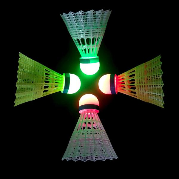 Colorful Red Green Light LED Badminton Shuttlecock Lasting