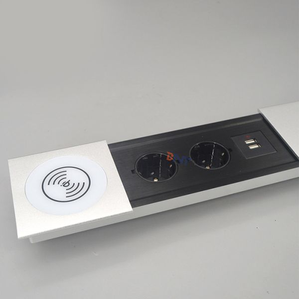 Furniture Mounted Wireless Charger Slip Cover Socket