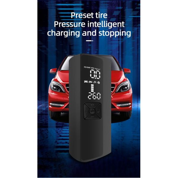 150PSI Digital Car Tyre Inflator 4000mAh Rechargeable Car Tyre Pump For Cars