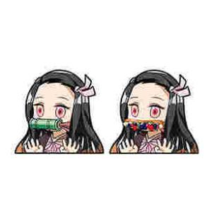 Авто наклейки Demon Slayer 3D Лентикулярные наклейки для движения Водостойкие наклейки для автомобилей Наклейки для окон