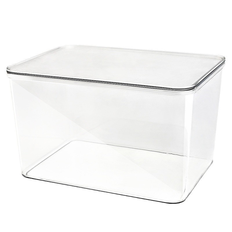 PET Thickened Storage Box Moisture-Dust Proof Rectangle Plastic for Multi-Grain Snacks & Clothing Load Capacity 5kg