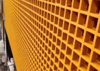 Aspecto moldeado Fibergrate amarillo del artículo el rallar 38mm*38m m del ABS