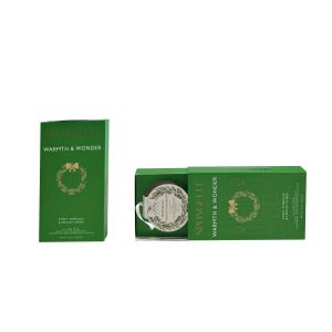 Holiday Sliding Drawer Gift Box with Gold Foil Finish Sweet Body Wash Balls and