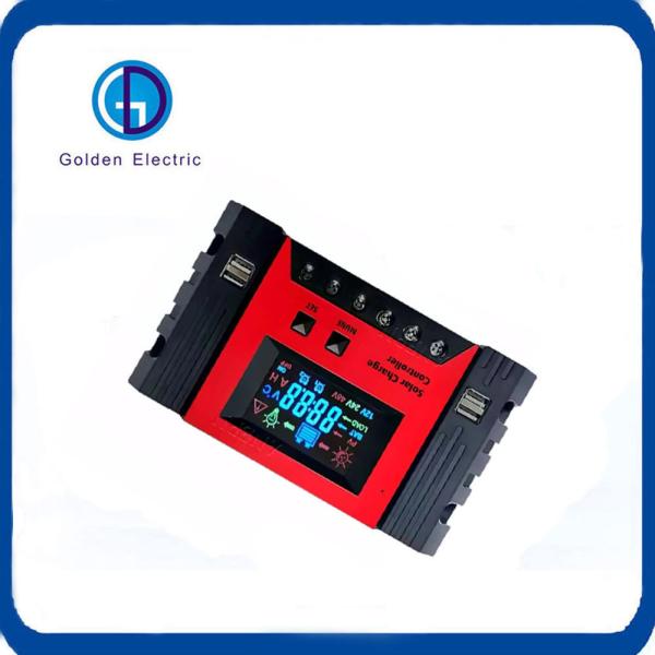 Comércio por atacado 10A/20A/30A Controlador de carregador solar PWM para baterias solares de automóveis de 12V/24V
