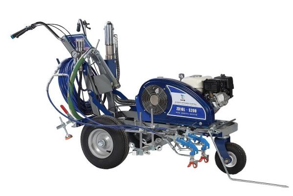 A máquina fria hidráulica GX200 Honda 6.5Hp da marcação de estrada do pulverizador pôs