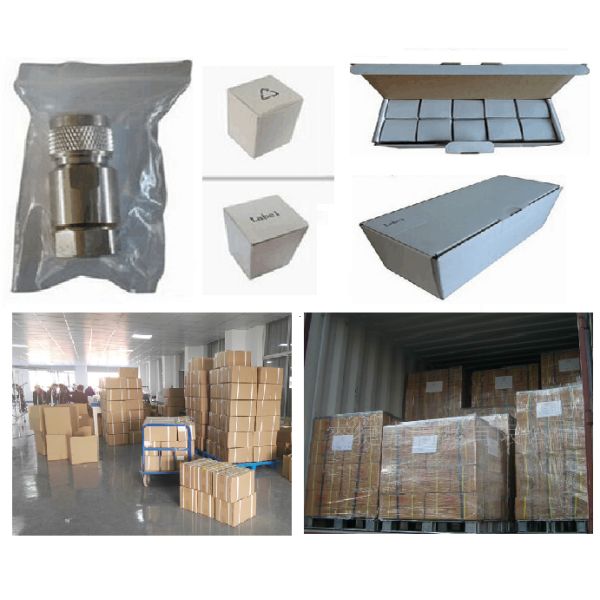 RF connector 4.3-10 male clamp type connector for 1/2