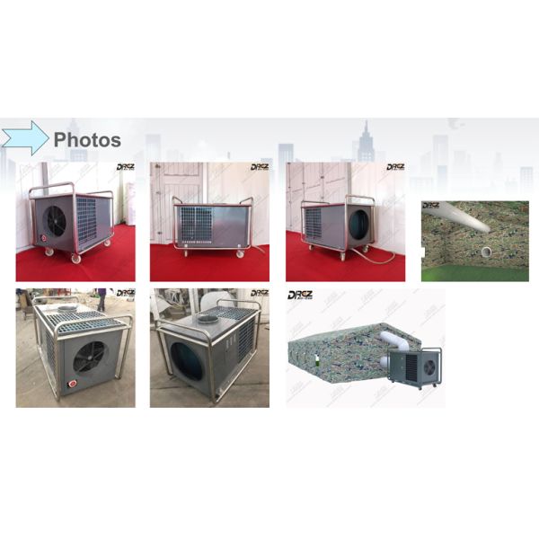 Drez Horizontal Portable Tent Air Conditioner 8 Ton 10HP With Digital Control Panel