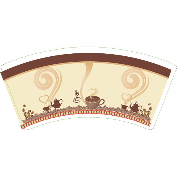 Вентилятор бумажного стаканчика сопротивления воды 135gsm напечатал покрытое PE