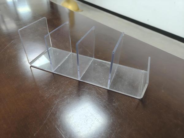 ESTANTE DE ACRÍLICO TRANSPARENTE PARA CUADERNOS, AYUDA PARA MERCANCÍA