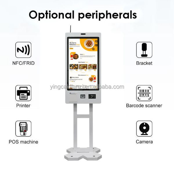 10-Point Capacitive Touch Self Ordering Kiosk with 1920X1080 Resolution and Multi-Language Support