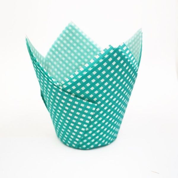 Disposable Tulip cupcake paper holders in multiple shapes & colors, perfect for home baking