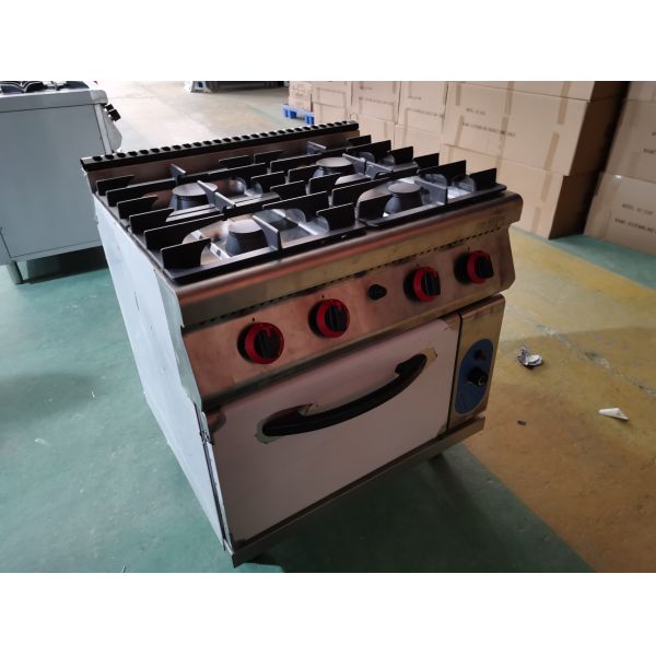 Коммерческая кухня Традиционная частная мультиварка 4-горелки газовый ассортимент с газовой печью