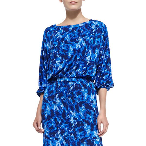 Ladies Women Printed Evening Dress