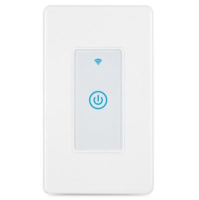Tuya Single Pole Wifi Switch Wall Mounted Intelligent Switches 110V - 250V AC
