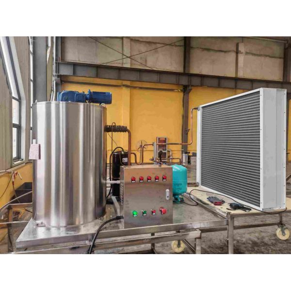 Ecoice  China Factory Industrial 3ton/3000kg/day/24h Flake Ice Maker Making Machine/ Commerical Ice Flake Plant Maker for Seafood