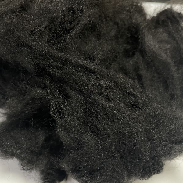 5.5D*51mm Black Felt ES fiber For Soundproof &   High Color Felt Staple Fiber Soft & Fluffy Fastness Specifications can be customized
