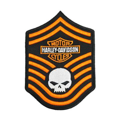 Fashion 3D Embroidered Patches Sew On / Iron On Style For Garments