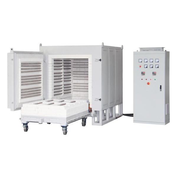 A Manually Industrial Bogie Hearth Furnace 1200°C With HRE Resistance Coil Wire