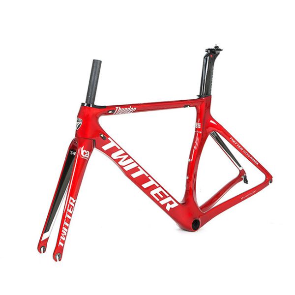 Рамка велосипеда дороги углерода колеса 700x25C, тормоз Frameset THUNDER-C 46cm оправы углерода