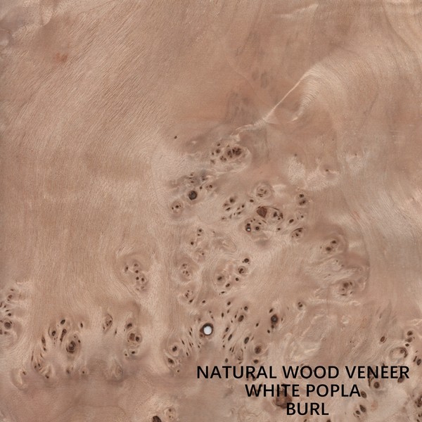 Древесина тополя Европы естественная лощит толщину 0.5mm зерна узелка Mapa высококачественную для музыкального инструмента