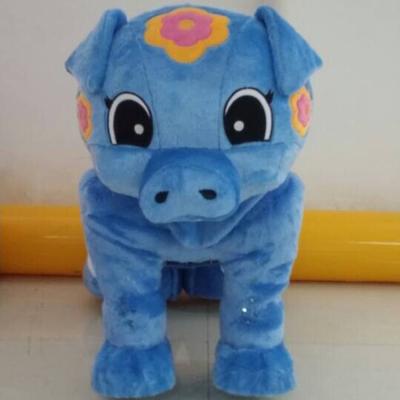 Plush electric toy car / child birthday gift / Square Park ride electric Trojans