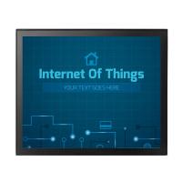 Anti Glare 17 Inch Open Frame Monitor , Capacitive Industrial Touch Screen Monitor