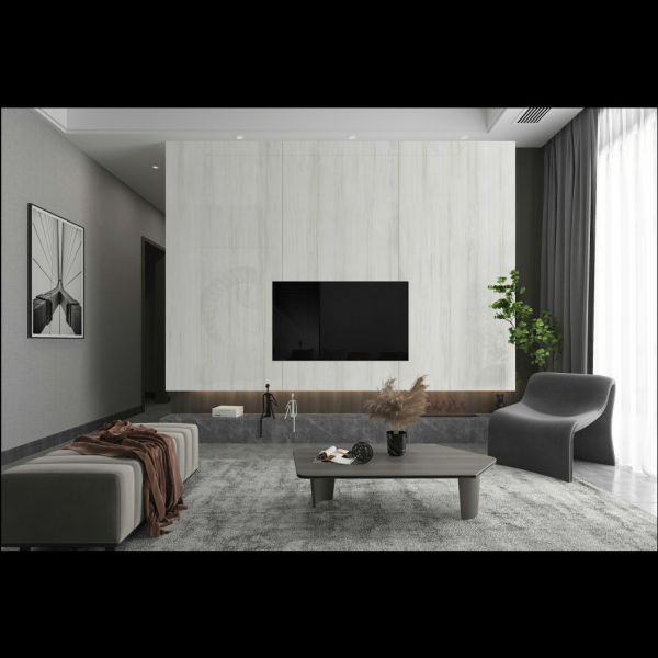 Wood Look Finished Porcelain Slab Sintered Stone 1200*2400 for Floor and Wall Tile