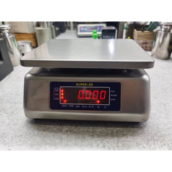 Electronic Digital Waterproof  Weight Scale Stainless Steel Digital Weighing Table Bench Scale Super-ss 15kg