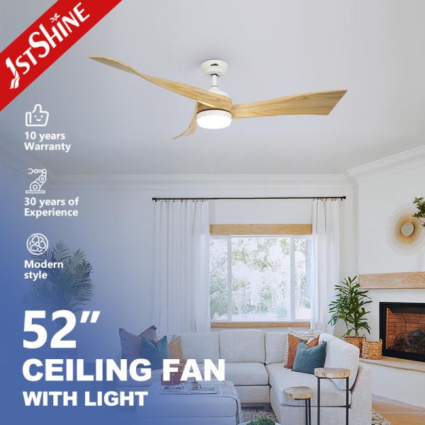 リモート・コントロールの230V純木の刃3色LED Dimmableの天井に付いている扇風機
