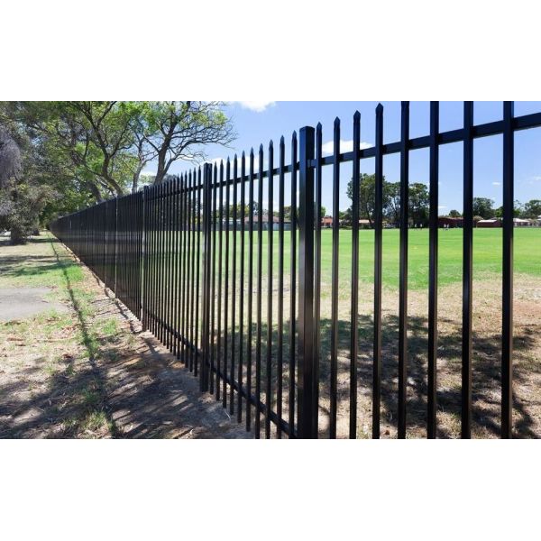 Garrison Tubular Fence 1800mm x 2400mm stain black powder