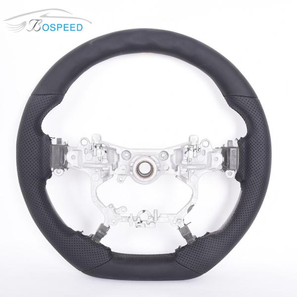 OEM ODM Carbon Fiber Sports Car Steering Wheel Yellow Stripe Plain Weave