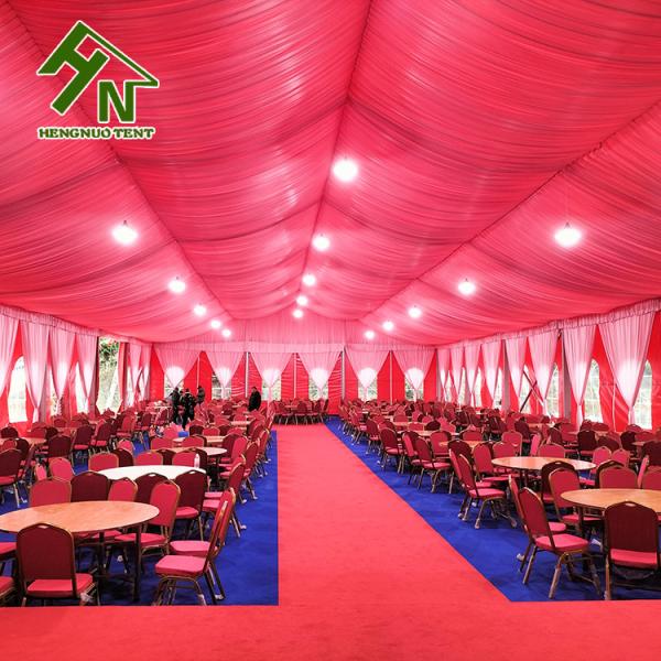 Barraca de alumínio do famoso do casamento do quadro da tela 20x30m vermelha exterior do PVC