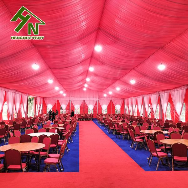 Шатер свадьбы шатра 15x30m рамки 450 человек алюминиевый красный красочный большой